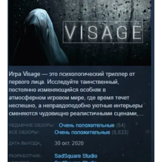 Купить Visage 💎 АВТОДОСТАВКА STEAM GIFT РОССИЯ