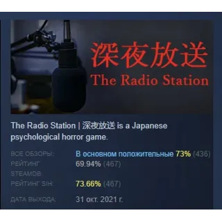Купить [Chilla's Art] The Radio Station | 深夜放送 АВТОДОСТАВКА STEAM GIFT РОССИЯ
