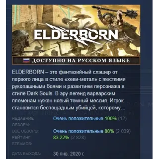 Купить ELDERBORN STEAM KEY REGION FREE GLOBAL+РОССИЯ