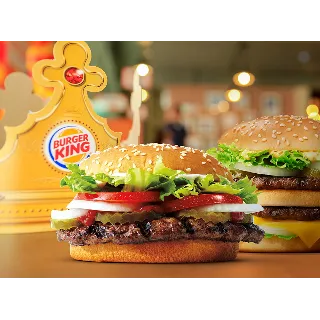 Купить Бургер Кинг, Burger King промокод 🍔 чизбургер + 400 👑