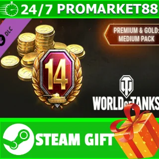 Купить ⭐ ️ ВСЕ СТРАНЫ ⭐ ️ World of Tanks Premium Gold Medium Pack