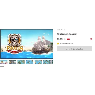 Купить 🎮 Pirates: All Aboard! 🔑 (Nintendo Switch KEY/USA)