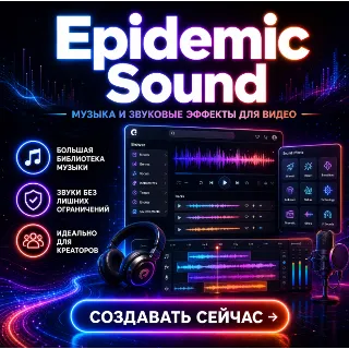 Купить Epidemic Sound Коммерческий общий аккаунт 1 месяц