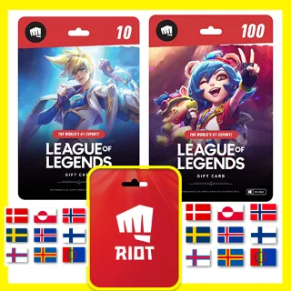 Купить ⭐ ️ ВСЕ КАРТЫ ⭐ 🇪🇺 League of Legends 5-200 EUR (EU N/E)
