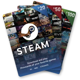 Купить 🔥 STEAM WALLET 5-100 USD