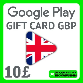 Купить 🟢 Google Play Gift Card 10 GBP UK United Kingdom АВТО