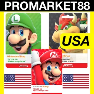 Купить ⭐ ️🇺🇸 Nintendo eShop Gift Card КОД БАЛАНС США USA / US
