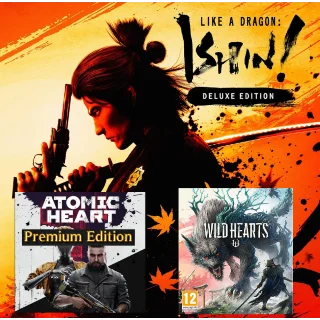 Купить Like a Dragon: Ishin!+ 🎁 Atomic Heart PE+ 🎁 Wild Hearts