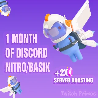 Купить ⭐ DISCORD NITRO 1-12 МЕСЯЦЕВ 🎮 2 БУСТ 🔥 Подарком/Со вход 🔥