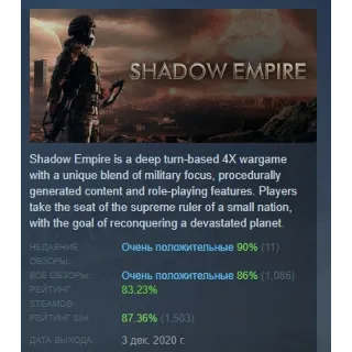 Купить Shadow Empire АВТОДОСТАВКА STEAM РОССИЯ