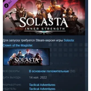 Купить Solasta: Crown of the Magister - Inner Strength STEAM