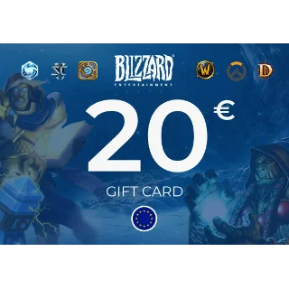 Купить 🥶 Подарочная карта Battle.net 20 Евро 🥶