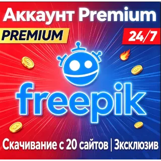 Купить Freepik AI Premium, Envato и 20+ сайтов — скачивание на 30 дней