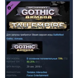 Купить Battlefleet Gothic Armada - Tau Empire DLC STEAM РОССИЯ