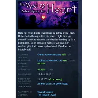 Купить The Void Rains Upon Her Heart STEAM GIFT РОССИЯ