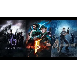 Купить ⭐ ️ Resident Evil 4 + Resident Evil 5 + Resident Evil 6