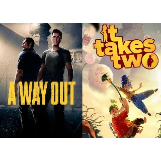 Купить A Way Out + It Takes Two ✔ ️STEAM Аккаунт