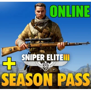 Купить Sniper Elite 3 + Season Pass - ОНЛАЙН ✔ ️STEAM Аккаунт