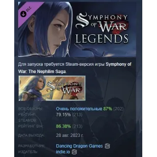 Купить Symphony of War: The Nephilim Saga - Legends DLC STEAM