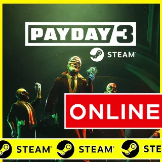 Купить 🔥 PAYDAY 3 - ОНЛАЙН STEAM (Region Free)