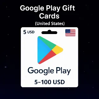 Купить Google Play Gift Cards (США) 5–100 USD | Коды пополнения