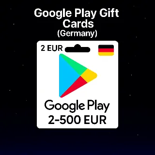 Купить Google Play Gift Cards (Германия) 2–500 EUR | Коды
