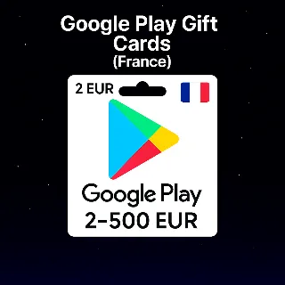 Купить Google Play Gift Cards (Франция) 2–500 EUR | Коды