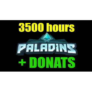Купить Paladins 3500 часов + ДОНАТ - ОНЛАЙН ✔ STEAM ✔ на 30 дней