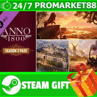 Купить ⭐ ️ВСЕ СТРАНЫ+РОССИЯ ⭐ ️ Anno 1800 - Season 2 Pass STEAM