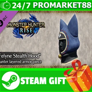 Купить ⭐ ️ Monster Hunter Rise "Felyne Stealth Hood" Hunter lay