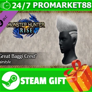 Купить ⭐ ️ MONSTER HUNTER RISE - "Great Baggi Crest" hairstyle
