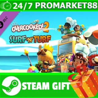 Купить ⭐ ️ВСЕ СТРАНЫ ⭐ ️ Overcooked! 2 - Surf 'n' Turf STEAM