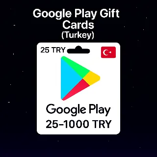 Купить Google Play Gift Cards (Турция) 25–1000 TRY | Коды