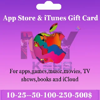 Купить ITUNES 10 / 100 США ( $ ) ПОДАРОЧНАЯ КАРТА