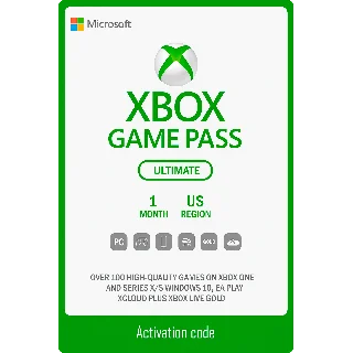 Купить 🚀 ПРОДЛЕНИЕ XBOX GAME PASS ULTIMATE 1 МЕСЯЦ / США /