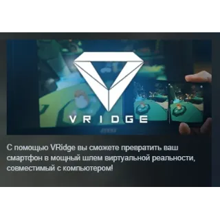 Купить VRidge АВТОДОСТАВКА STEAM РОССИЯ