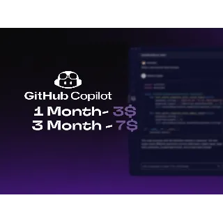Купить 🌌 Github Copilot Pro 🌌 1 месяц 🌌