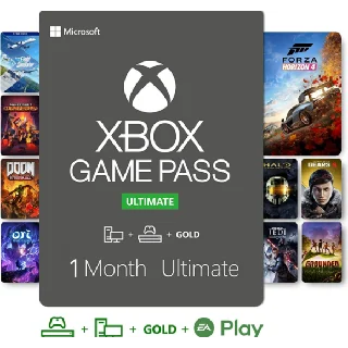Купить 🔑 XBOX GAME PASS ULTIMATE 1 МЕСЯЦ USA Для новых акков