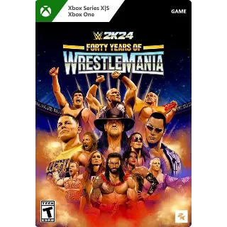 Купить WWE 2K24 Forty Years WrestleMania Xbox One  Series X|S