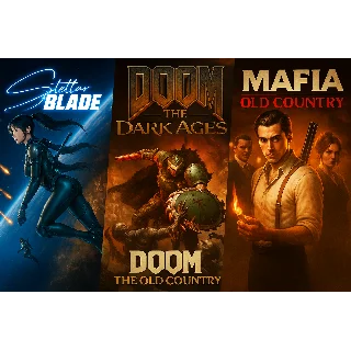 Купить Mafia: Old Country + DOOM: Dark Ages + Stellar Blade