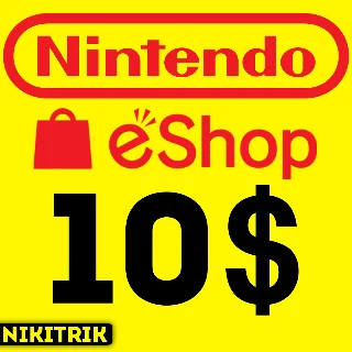Купить 🤎 Nintendo eShop 10$ (КЛЮЧ) 🔑 Мгновенно 🤎