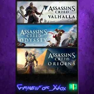 Купить ☀ ️Assassin’s Creed Bundle Assassin’s Creed® Valhalla, Ass... XBOX