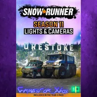 Купить ☀ ️SnowRunner - Season 11 Lights  Cameras XBOX DLC