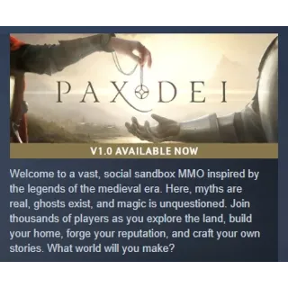 Купить Pax Dei АВТОДОСТАВКА STEAM РОССИЯ