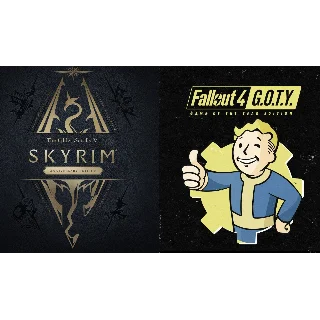 Купить Fallout 4 G.O.T.Y + Skyrim (PS4/RUS) П3-Активация