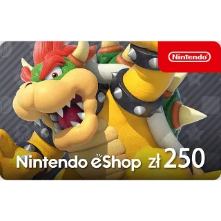 Купить 💎 Карта Nintendo eShop 250zł PLN(Злотых) 🔥 Польша 💎