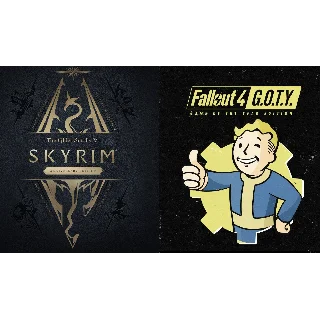 Купить Fallout 4 G.O.T.Y + Skyrim (PS5/PS4/TR) Аренда 7 суток