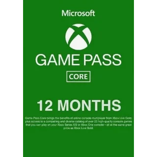 Купить ✔ ️Подписка Xbox Game Pass Core на 12 месяцев ИНДИЯ ✔ ️