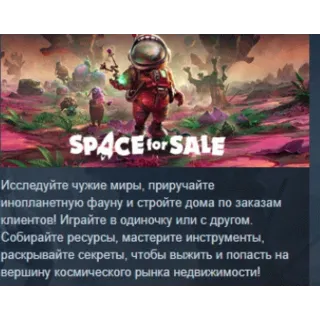 Купить Space for Sale 💎 АВТОДОСТАВКА STEAM GIFT РОССИЯ