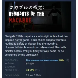 Купить Remnants of the Macabre АВТОДОСТАВКА STEAM РОССИЯ